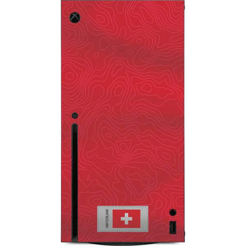 Switzerland Soccer Flag Xbox Series X Console Skin